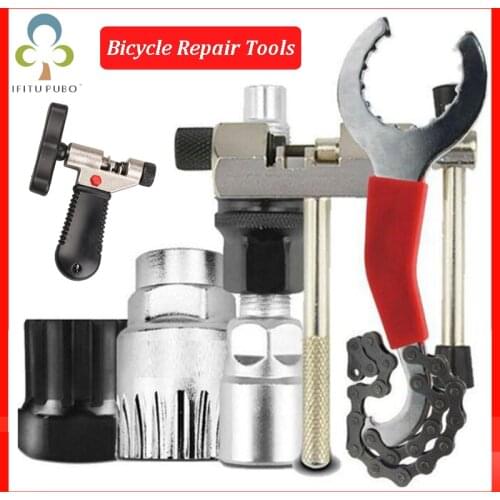 Mountain Bike Bicycle MTB Repair Tool Kit Bottom Bracket Remover Bike Chain Breaker Crank Extractor Bottom Chain Remover ZXH