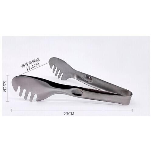New Thick Stainless Steel Bread Clip Barbecue Food Clip Barbecue Tool Tableware Food Tongs Kitchen Supplies Clip