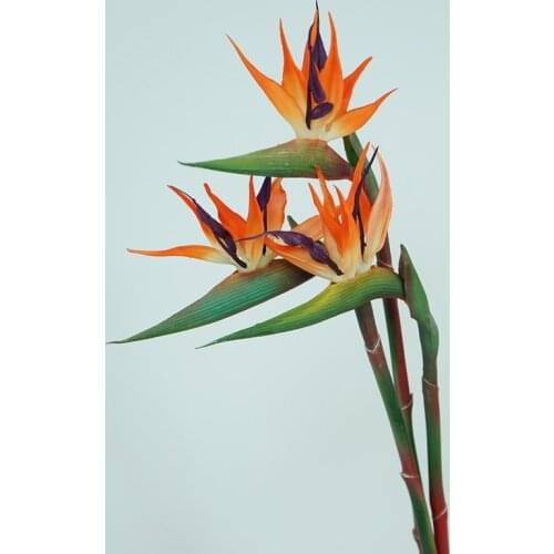 New high-end artificial flower single branch paradise bird plastic simulation fake flower home garden wedding decoration