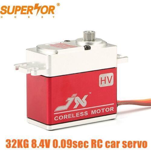 PDI-HV7232MG JX Servo 32KG Coreless Metal Gear 8.4V 0.09sec Alum 180 degree HV Digital 1/8 1/10 RC car crawler buggy off road