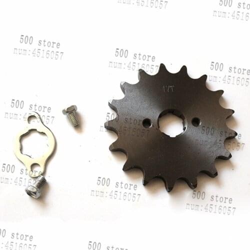 High quality Front Engine Sprocket 520# 17T Teeth 20mm For 520Chain Motorcycle Dirt Bike ATV Parts