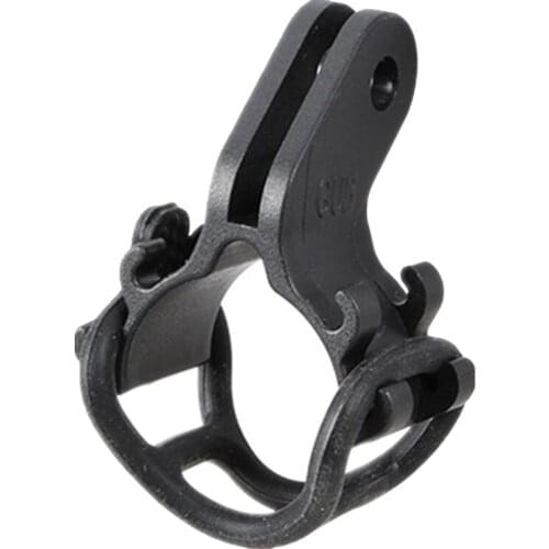 Plastic Bike Silicone Band Flashlight LED Headlight Holder Mount Clip Black