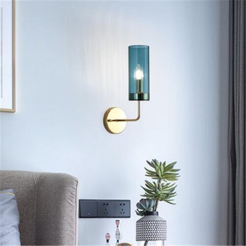 Nordic Loft Postmodern Minimalist Style Glass Lamp Living Room Bedroom Background Wall Balcony Aisle Bedside 1/2 Head Wall Light
