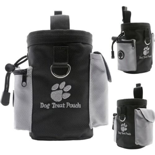 Pet Dog Treat Training Pouch Award Snack Bag Large Capacity Puppy Waist Bag For Dog Cat Built-in Poop Bag Dispenser Pet Products