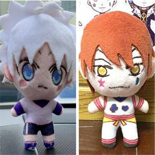 In Stock Anime HUNTER X HUNTER Killua Zoldyck Hisoka Plushie Figure Props Toy Plush Stuffed Mini Doll Pendant Keychain Gifts