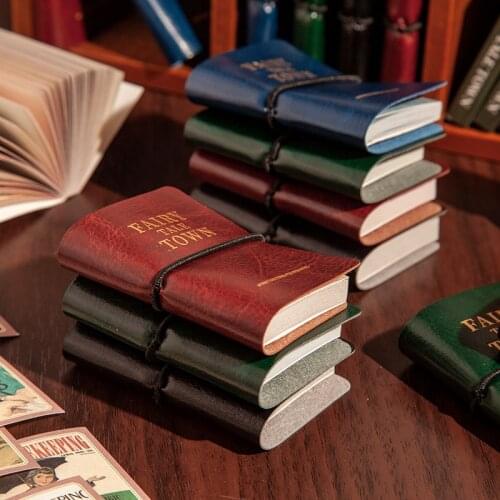 Vintage Fairy tale town Memo Pad Diary Stationary Flakes Scrapbook Decorative Background Material Paper Pocket little book