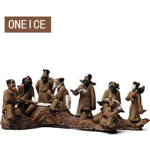 Yixing Tea Play Tea Pet Play Eight Immortals Crossing The Sea Decoration Clay Teapet Accessories