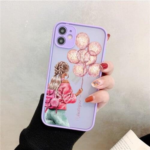 Love Baby Painted Protector Case For Samsung Galaxy S21 Matte PC Cover for Samsung Note 10 Plus 20 S20 Ultra S10 S20 FE S9 S8