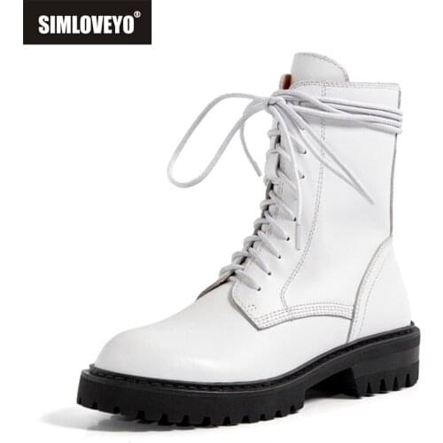 SIMLOVEYO Hot Women Knee High Riding Knight Boots Buckle Cross Strap Chunky Platform Military Combat Motorcycle Long Boots 43