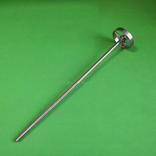 1pcs lab stainless steel turbine type blade plate paddle, machine impeller turbine stirring paddle with rod