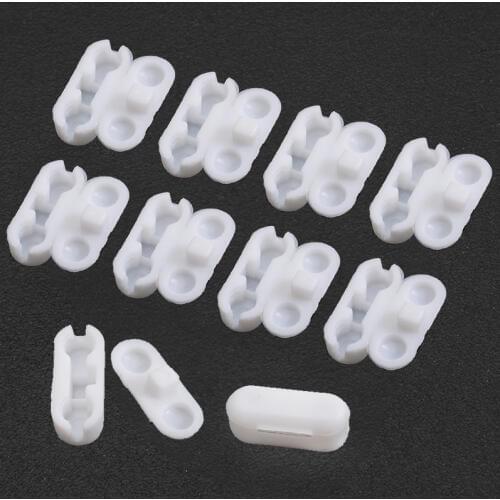 10pcs 4.5*6mm Mini Roller Blind Chain Curtain Rope Plastic Connector Beads For Home Roller Curtain Clips Joiner Accessories
