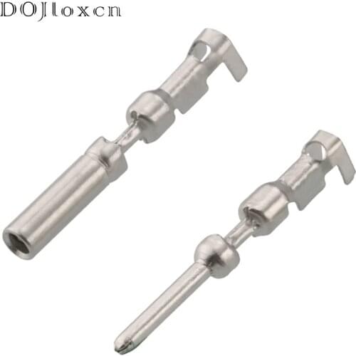 20/50/100/200/500 Pcs Wire Splice Terminal Brass Electrical Auto Male Female Connecto 1.5 MM Crimping Socket DJ224-1.5A G328