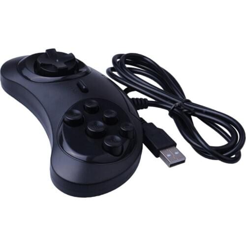 2020 new USB Gamepad Game Controller 6 Buttons for SEGA USB Gaming Joystick Holder for PC MAC Mega Drive Gamepads