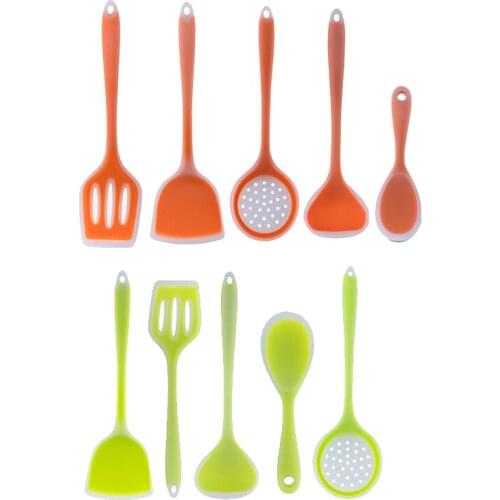 5Pcs Silicone Non-Stick Temperature Resistance Cookware Kitchen Tools Cooking Tools Set Kitchen Accessories