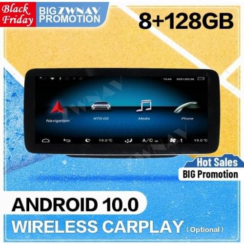 8+128G 1920*720 Carplay Android 10 Screen For Mercedes Benz B GPS Navgation Radio Receiver Auto Stereo Audio Recorder Head Unit