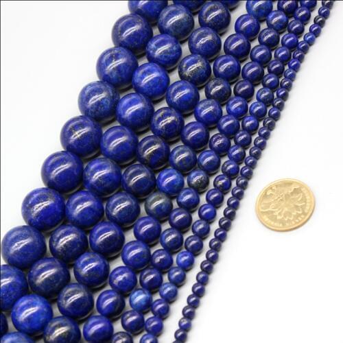Wholesale Natural Lapis Lazuli Malachite Azurite Agates Stone Beads For Jewelry Making Bracelet Necklace 4 6 8 10 12mm 15inch