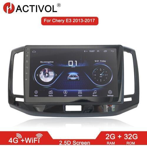 HACTIVOL 2G+32G Android 8.1 2 din Car radio stereo for Chery E3 2013-2017 car dvd player gps navi car accessory 4G internet