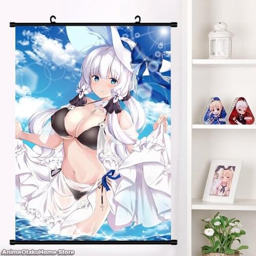 HOT Anime Game Azur Lane ILLUSTRIOUS HD Wall Scroll Roll Print Painting Poster Home Decor Collectible Decorative Art Gifts