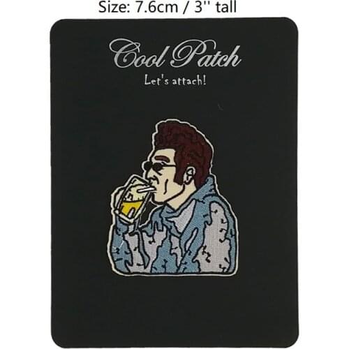 Kramer The office Embroidered NEW IRON ON and SEW ON Patches for clothing accessories jeans backpack