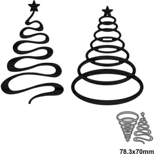 Metal cutting die cut mold Christmas circle stars for card making scrapbooking paper photo album craft template mold2021