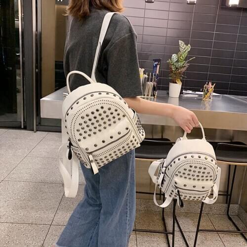 Ins Mini lovely campus schoolbag 2020 new fashion multi-purpose rivet backpack leisure travel girl backpack women mochila