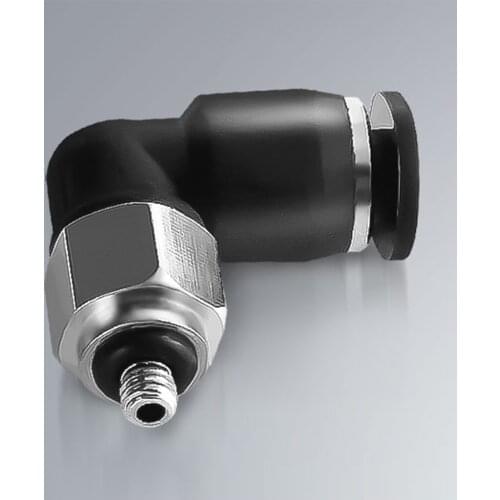 Miniature PL pneumatic quick coupling M3 M4 M5 M6 1/8 "external thread hose 3 4 5 6mm one-key pneumatic tube miniature coupling