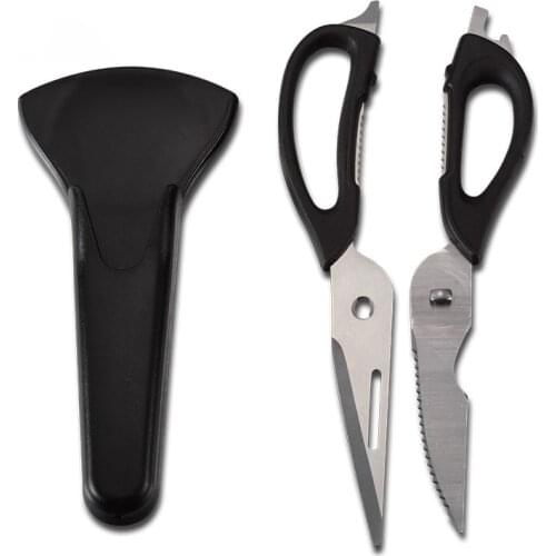 Multifunctional Stainless Steel Kitchen Scissors with Magnetic Attraction Strong Chicken Bone Refrigerator Scissor