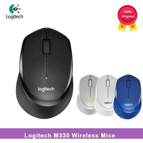 Logitech M330 Wireless Mice Silent Mouse with 2.4GHz USB 1000DPI Optical Mouse for Office Home Using PC/Laptop Mouse Gamer