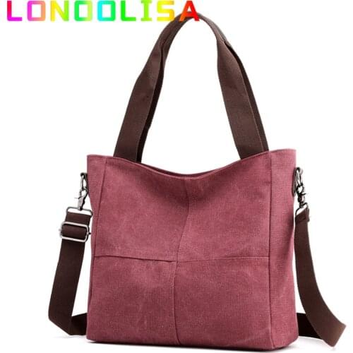 New Womens Bags Canvas Handbag Messenger Bag Brand Designer Large Capacity Tote Bags Fashion Purse Female Shoulder Cloth Sac