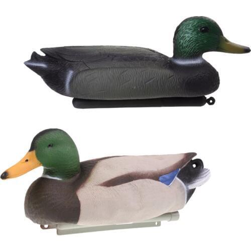 Durable Inflatable 3D Realistic Fishing Duck Decoy Drake with Floating Keel for Outdoor Camping Hunting Tactical Accessory