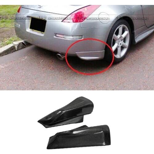 Promotion Car-styling Carbon Fiber Version 1 Rear Bumper Spat Fit For Nissan 350Z NIS