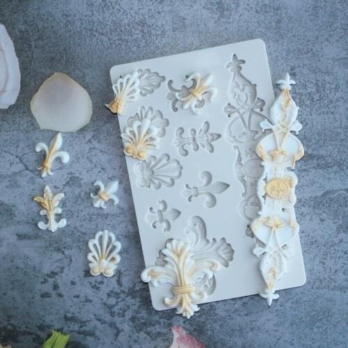 Relief & Iris Tectorum Silicone Mold Fondant Cake Decorating Mold Sugarcraft Chocolate Baking Tool Kitchenware For Cake Gumpaste