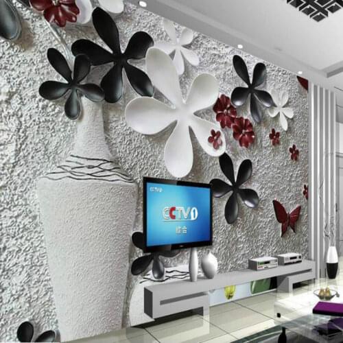 Floral relief wall background wallpaper 3d Home Improvement decor Wallpaper for Walls 3d Decorative mural Wallpapers