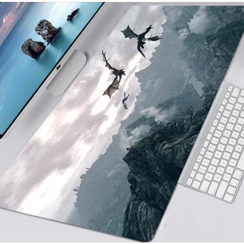 The Elder Scrolls V Skyrim Mouse Pad Keyboard Mat Mousepad Rubber Gaming Small Gamers Decoracion Gamer Computer CSGO Mausepad