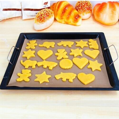 High Temperature Resistant Baking For Outdoor BBQ Oilpaper Pastry Non-stick Reusable Baking Mat Heat-Resistant Pad Sheet 30x40cm