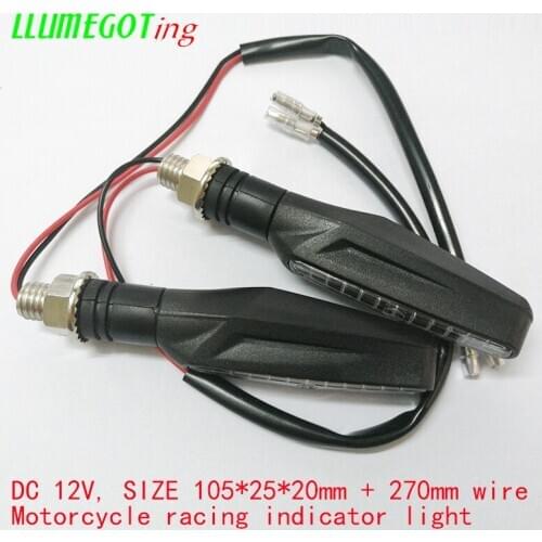 1 Pair IP68 Waterproof 12x 335SMD 12V LED Flashing Indicator Motorcycle Turn Signals Light Bendable Flashing Lights for Harley