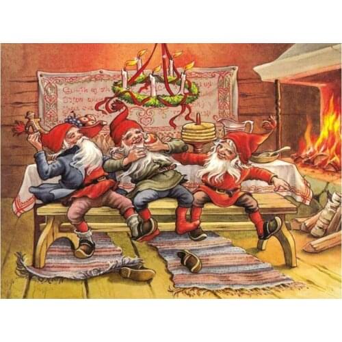 5d winter mosaic embroidery craft santa claus diamond painting kits beads picture wall paper decor stones drawing christmas gift