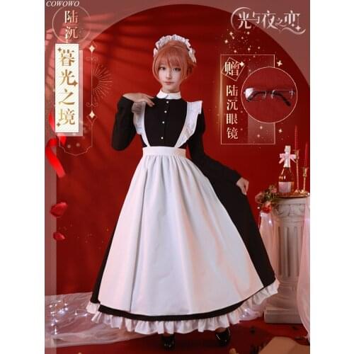 Anime! Light And Night Heroine Maid Dress Cute Classical Uniform Cosplay Costume Party Role Play Clothing For Women 2021 NEW