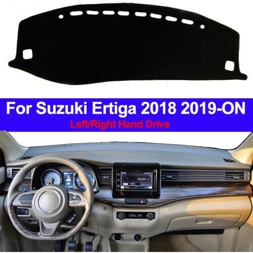 Car Auto Inner Dashboard Cover Dash Mat Cape Carpet Dashmat Pad Cushion 2 Layers For Suzuki Ertiga 2018 2019 - ON LHD RHD