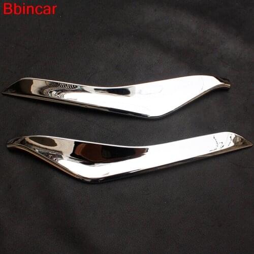 Bbincar Car Accessories ABS Chrome Front Lower Grille Cover Trim Molding Styling 2pcsFor VOLVO XC60 2014 2015 2016 2017