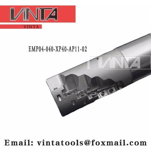 Free shipping EMP04-040-XP40-AP11-02 Indexable milling cutter matched carbide Insert APKT11T3