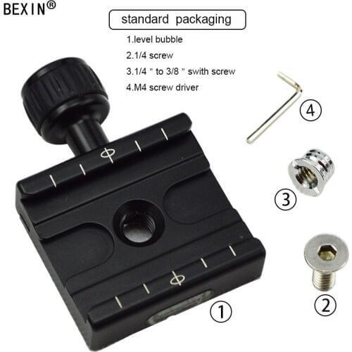 BEXIN QR-50 Arca Swiss clamp tripod ball head quick release plate adapter for RRS Wimberley tripod head
