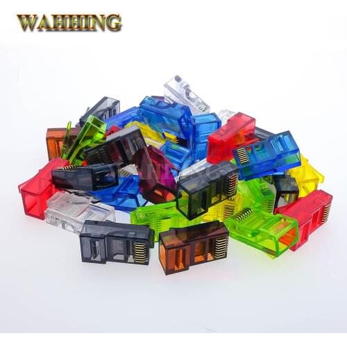 Colorful CAT5 CAT5e RJ45 Connector RJ45 Modular Plugs Network Ethernet Cable Plug RJ45 Connectors HY1544