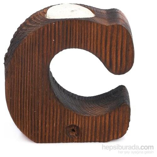 Dessen Wood Decorative O Letter candle holder candle and candlestick свеча и подсвечник vela y candelero