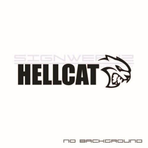 For 2Pcs/Pair Dodge Hellcat Decals Stickers racing Mopar charger challenger R/T Pair Car Styling