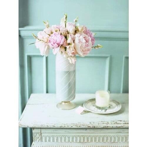 GATYZTORY Full Drill Square Round 5D DIY Flower Diamond Painting Street Diamond Embroidery Picture Of Rhinestone Decor Home