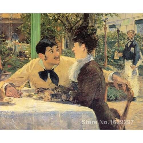 At Father Lathuille by Edouard Manet paintings For sale Home Decor Hand painted High quality
