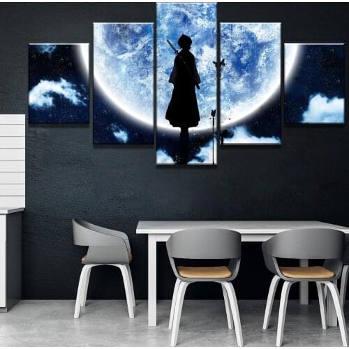 Japan Anime Bleach Moon 5pcs Poster Wall Art Canvas HD Print Decoration Living Room Home Decor Modular Pictures Oil Painting
