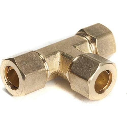 The 3/8" OD Compression Tee, Brass Compression Fitting