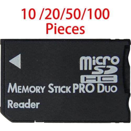 Wholesale Micro SD to Memory Stick Pro Duo Card Reader for MS Pro Duo Card Adapter Single Slot Memory SD Card Converter